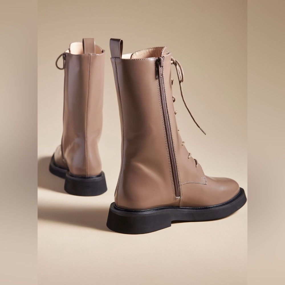 Pilcro Brown Lace-Up Boots for Women - Picture 4 of 14